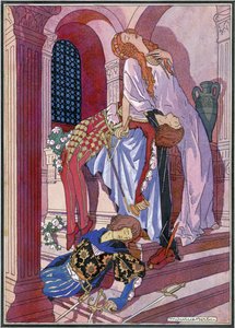 La mort de Roméo et Juliette, scène finale de la pièce de William Shakespeare - Maurice Berty