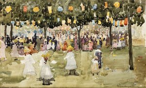 Central Park, New York City, 4 juillet, c.1900-03 - Maurice Brazil Prendergast