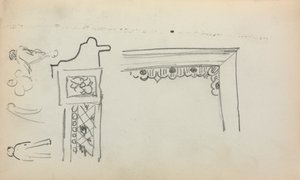 Carnet de croquis italien : Détails architecturaux et figures page 199, 1898-1899 - Maurice Brazil Prendergast