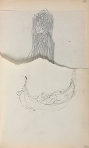 Carnet de croquis italien : Gondole page 46, 1898-1899 - Maurice Brazil Prendergast