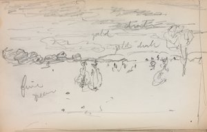 Carnet de croquis italien : Paysage page 57, 1898-1899 - Maurice Brazil Prendergast