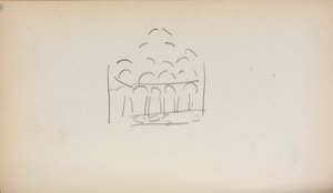 Carnet de croquis italien : page San Marco - Maurice Brazil Prendergast