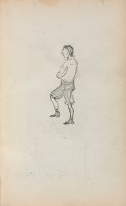 Carnet de croquis italien : Garçon debout page 245, 1898-1899 - Maurice Brazil Prendergast