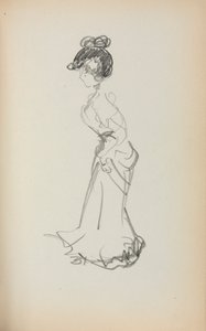 Carnet de croquis italien : Femme debout page 167, 1898-1899 - Maurice Brazil Prendergast