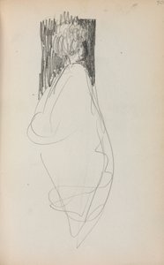 Carnet de croquis italien : Femme debout page 50, 1898-1899 - Maurice Brazil Prendergast