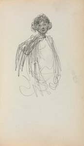 Carnet de croquis italien : Femme, longueur de taille page 217, 1898-1899 - Maurice Brazil Prendergast