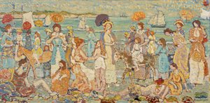 La Plage "No. 3" - Maurice Brazil Prendergast