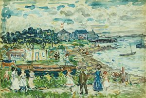 La crique - Maurice Brazil Prendergast