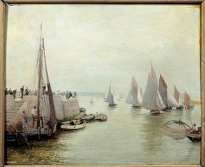 Le retour de la pêche en 1880 - Maurice Courant