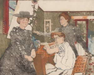La Famille du graveur, 1898 - Maurice Delcourt