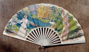 Éventail de fiançailles, décoré par Maurice Denis