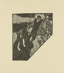Illustration avec portement de croix du Christ et nonnes près d