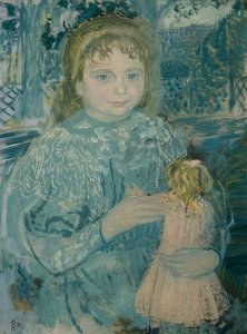 Fille avec poupée (Portrait de Thérèse Watillaux). 1896 - Maurice Denis