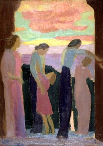 Marthe Denis et les enfants sur le balcon, vers 1900-1940 - Maurice Denis