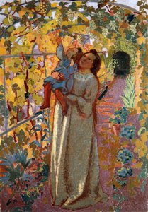Mère et enfant sous la vigne - Maurice Denis