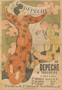 Affiche pour le journal La Dépêche de Toulouse, 1892