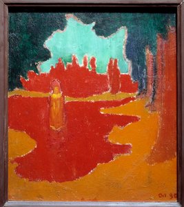 Taches de soleil sur la terrasse. Peinture par Maurice Denis