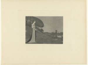 Femme dans un paysage - Maurice Dumont