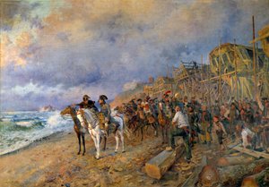 Le Premier Consul Napoléon Bonaparte (1769-1821) visite l