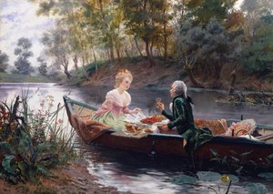 Un déjeuner romantique - Maurice Leloir