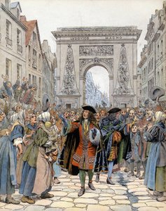 À la porte Saint-Denis à Paris, le maréchal de Boufflers - Maurice Leloir