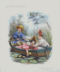 Navigation, costumes de 1830 (chromolithographie) - Maurice Leloir