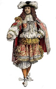 Le roi Louis XIV de France - Chromotypographie dans 
