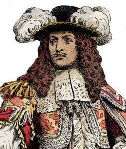 Roi de France Louis XIV - Chromotypographie dans « Le Roy Soleil » (Louis XIV) par Gustave Toutwelve, Illustration de Maurice Leloir (1853-1940) - Maurice Leloir