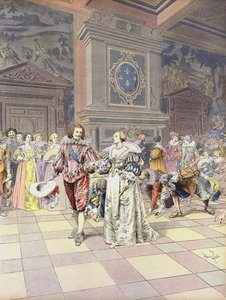 George Villiers, 1er Duc de Buckingham à la Cour en France - Maurice Leloir