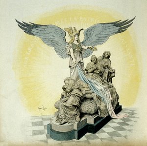 Histoire de France : Monument à Armand Jean du Plessis, Cardinal de Richelieu (1585-1642), ministre de Louis XIII, à l