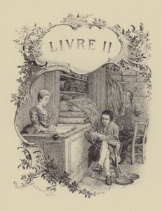 Illustration pour le Livre II des Confessions de Jean-Jacques Rousseau - Maurice Leloir