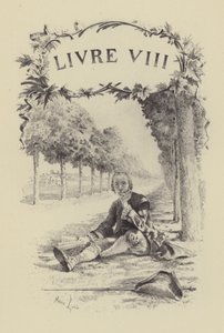 Illustration pour le Livre VIII des Confessions de Jean-Jacques Rousseau - Maurice Leloir