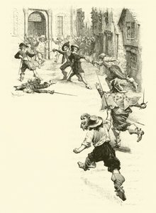 Illustration pour Les Trois Mousquetaires - Maurice Leloir