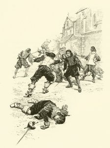 Illustration pour Les Trois Mousquetaires - Maurice Leloir