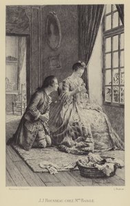 Jean-Jacques Rousseau chez Madame Basile - Maurice Leloir