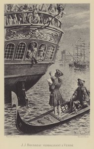 Jean-Jacques Rousseau à Venise - Maurice Leloir