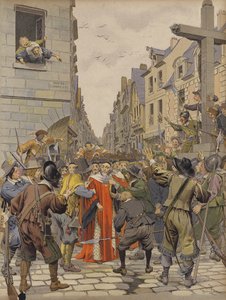 Journée des Barricades, Mathieu Molé à la Croix du Trahoir - Maurice Leloir