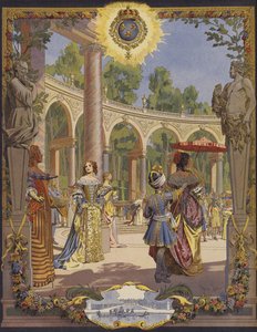 Louis XIV visitant les travaux à Versailles, Le Bosquet De La Colonnade - Maurice Leloir