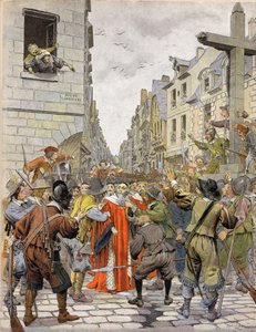 La Fronde : Journées des Barricades (août 1648) : À la croix de Trahoir (à l