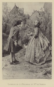 Rencontre de Jean-Jacques Rousseau et Madame de Warens - Maurice Leloir