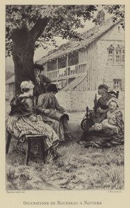 Occupations de Rousseau à Môtiers - Maurice Leloir