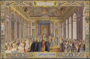 Réception du Doge de Gênes, dans la Galerie des Glaces, Versailles - Maurice Leloir