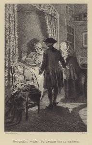 Rousseau averti du danger qui le menace - Maurice Leloir
