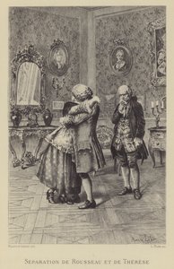 Séparation de Rousseau et Thérèse - Maurice Leloir