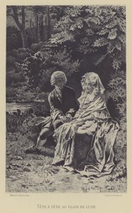 Tête-à-tête au clair de lune - Maurice Leloir