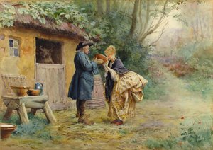 Le Verre de lait, 1882 - Maurice Leloir