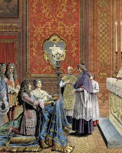 Le mariage secret de Louis XIV, connu sous le nom de Roi-Soleil - Maurice Leloir