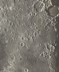 Photographie lunaire Albategnius - Triesnecker - Manilius, 1903 - Maurice Loewy