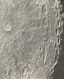 Photographie lunaire Blancanus - Tycho - Schiller, 1899 - Maurice Loewy