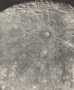 Photographie Lunaire Rayonnement de Tycho - Phase Croissante, 1899 - Maurice Loewy